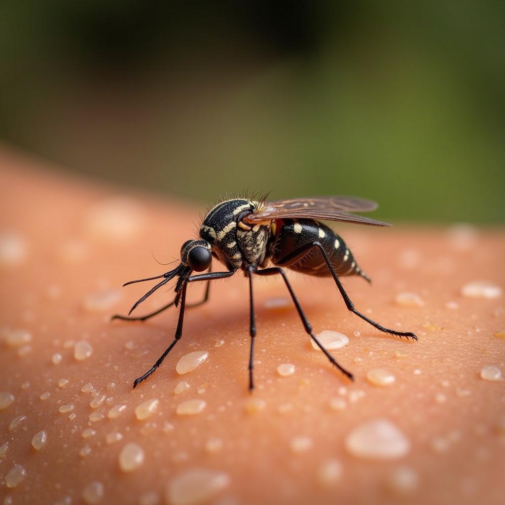 Culicoides Midge on Horse