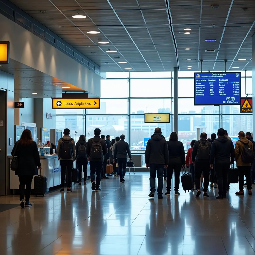 Currency Exchange Bureau at Airport