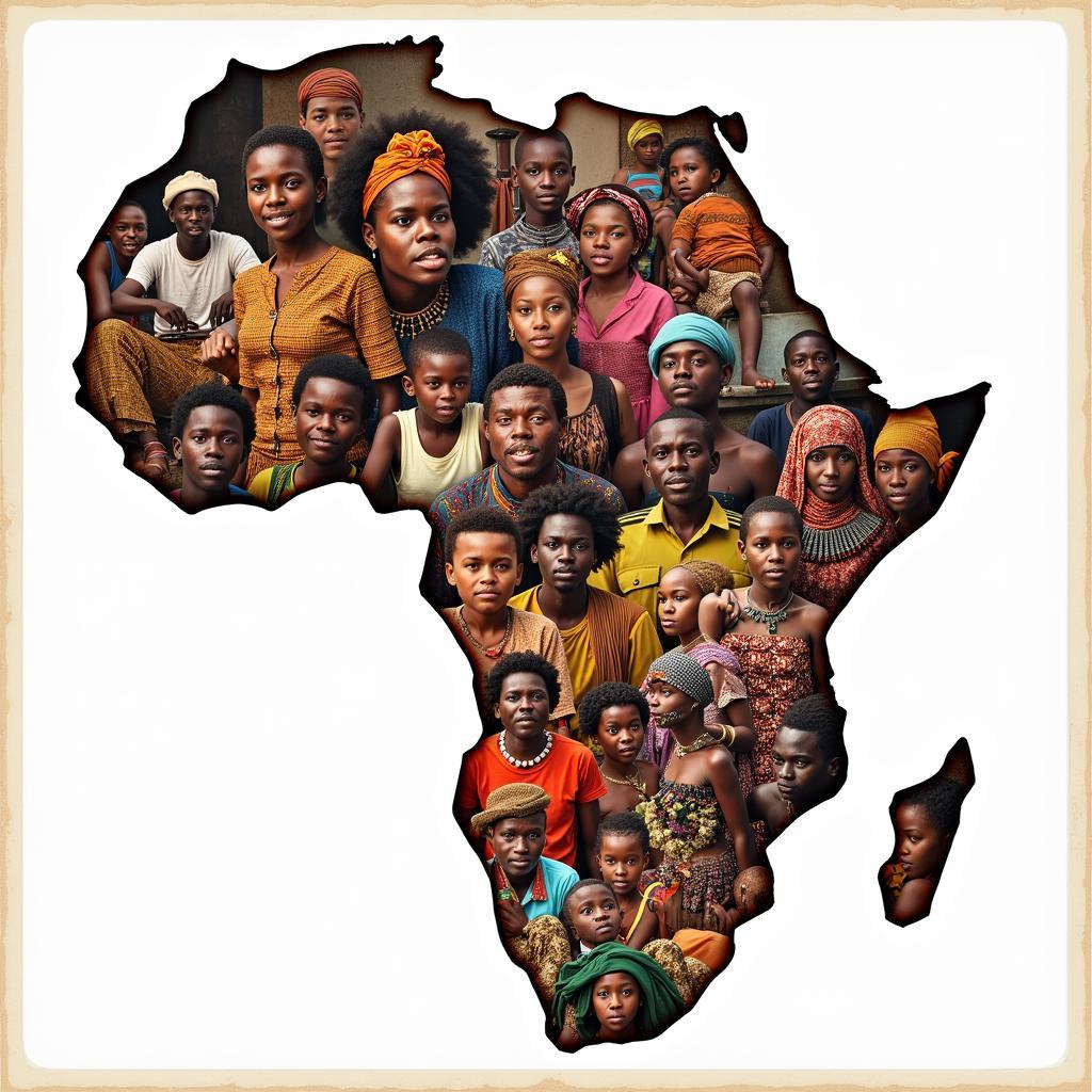 A Collage of African People from Different Cultures