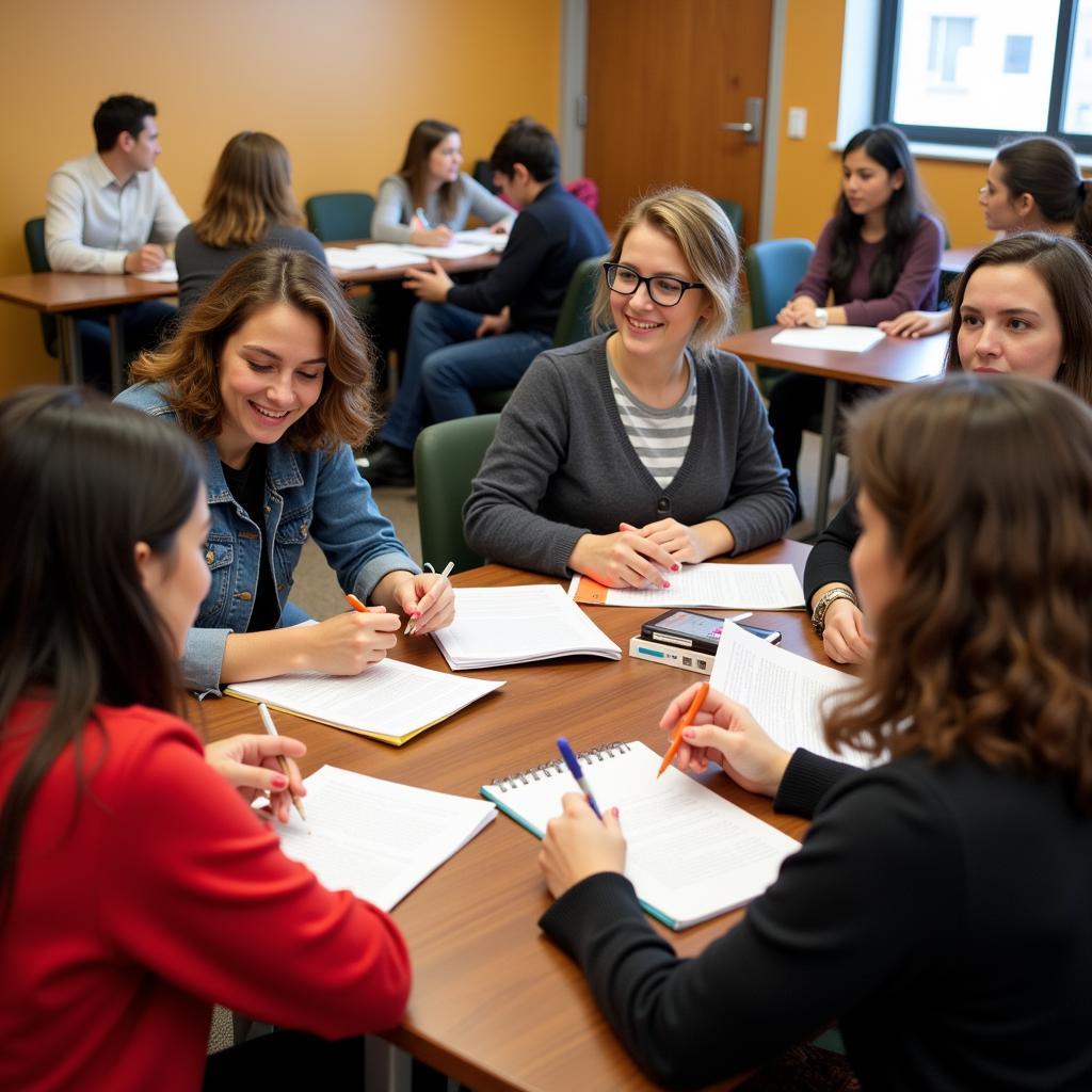 Diverse Group of Writers in Workshop