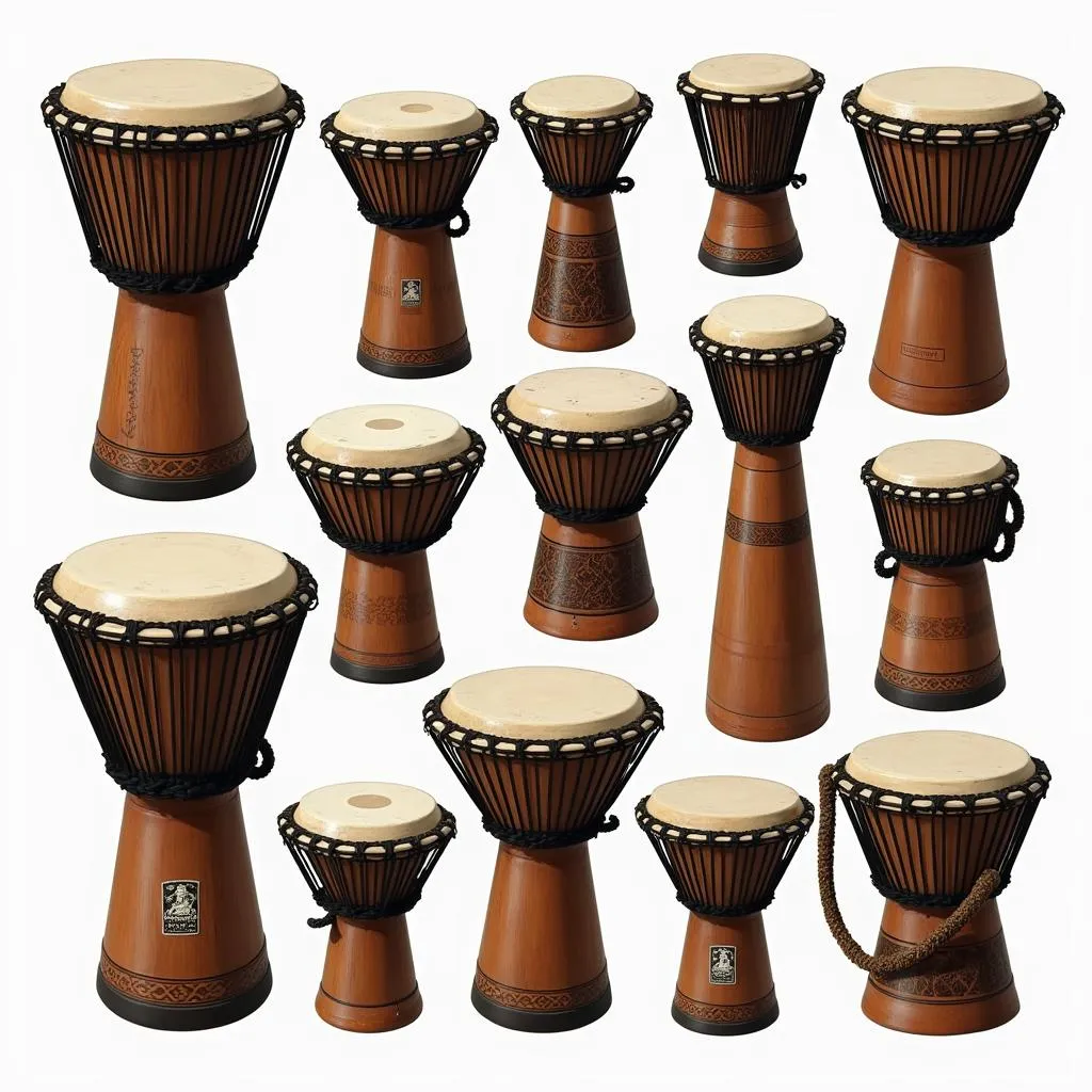 Djembe drum types and sizes