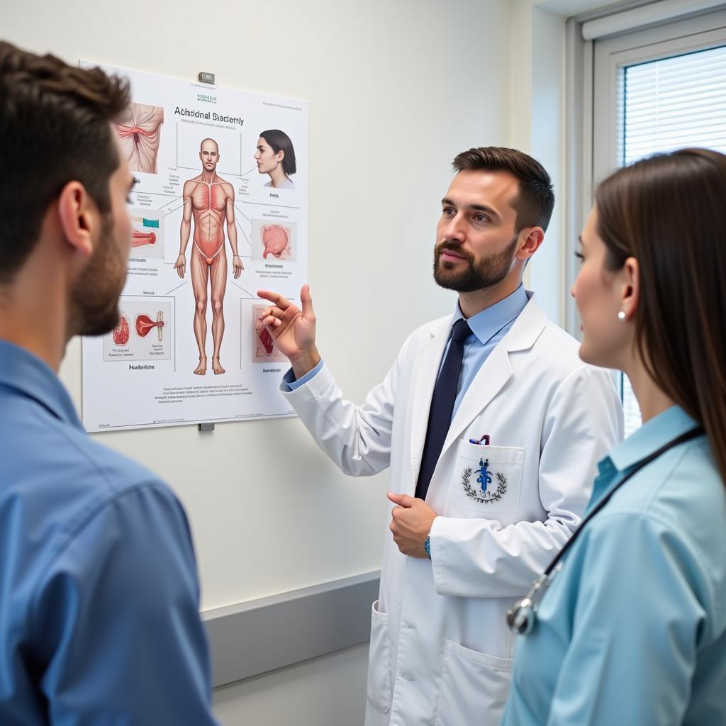  Doctor speaking with a patient about the circumcision procedure 