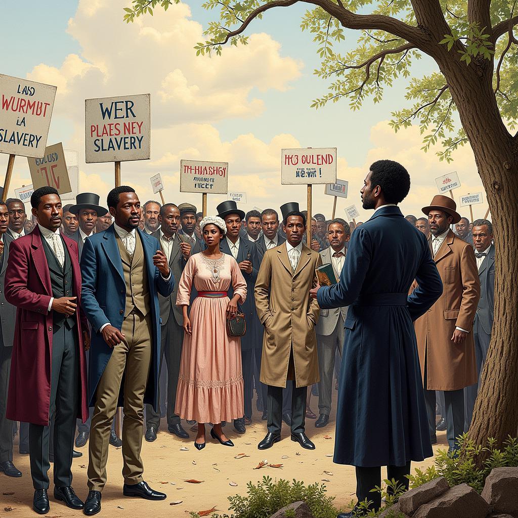 Early Abolitionist Meeting