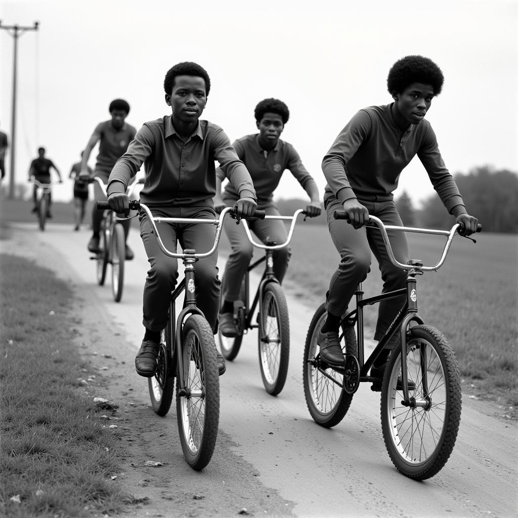 Pioneering African American BMX riders in the 1970s