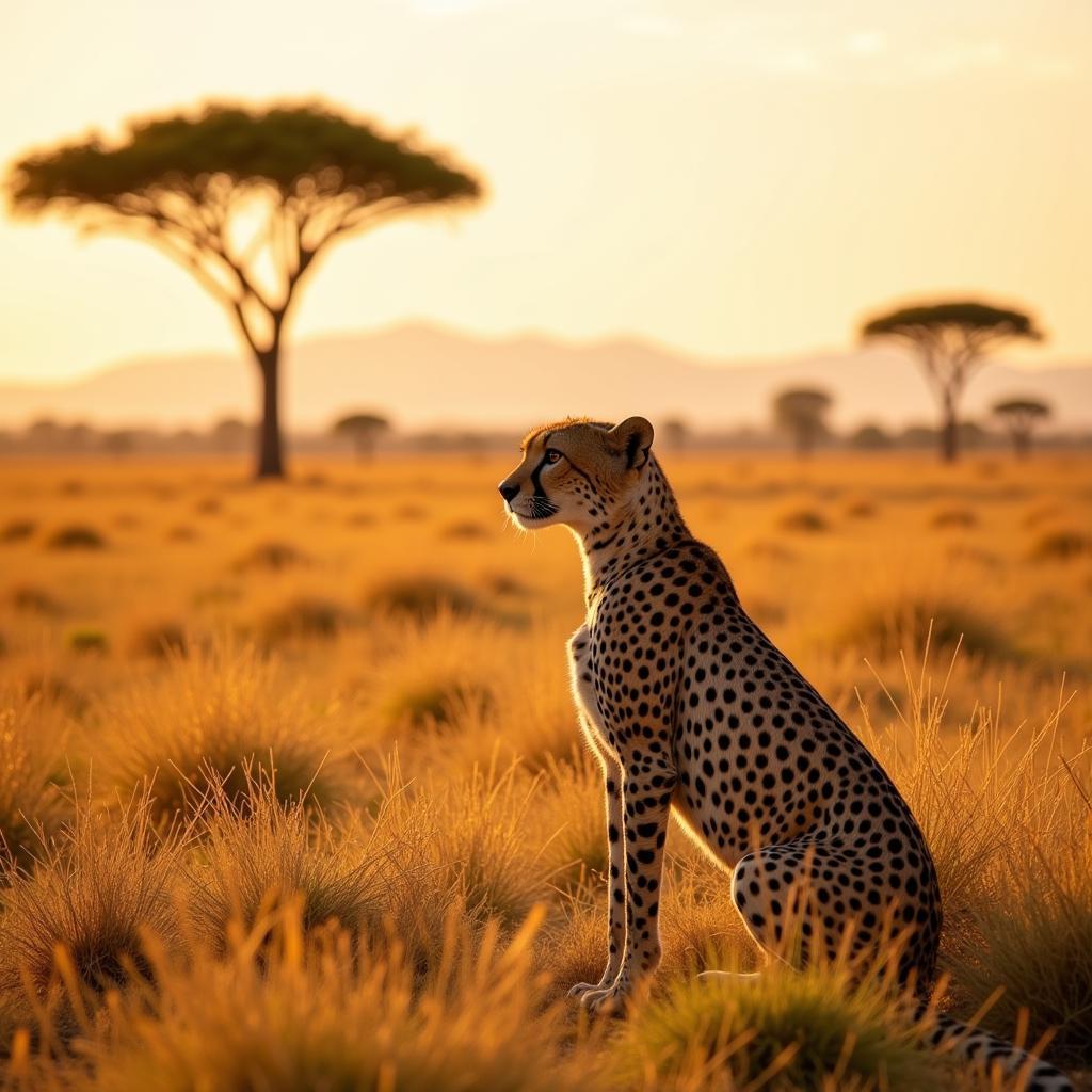 Cheetah on the Savanna