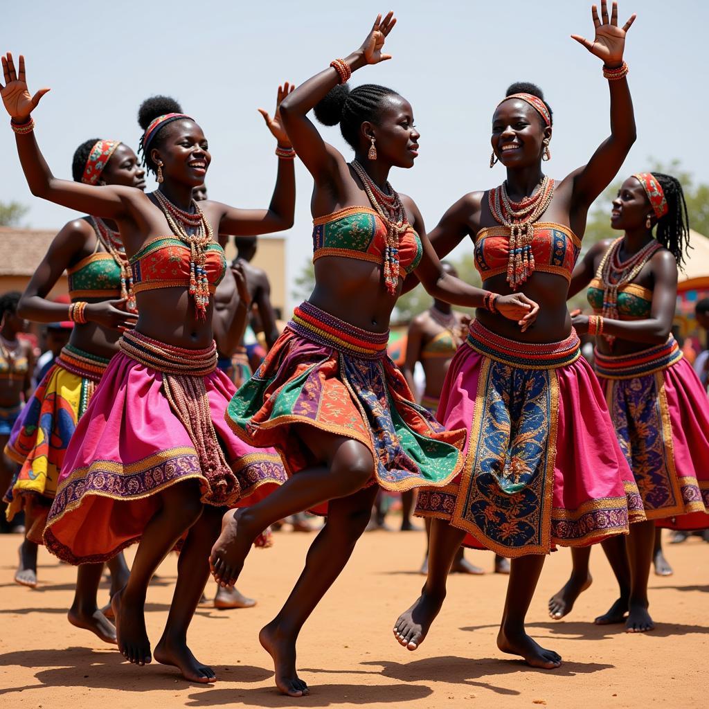 East African Dancers at Cultural Festival