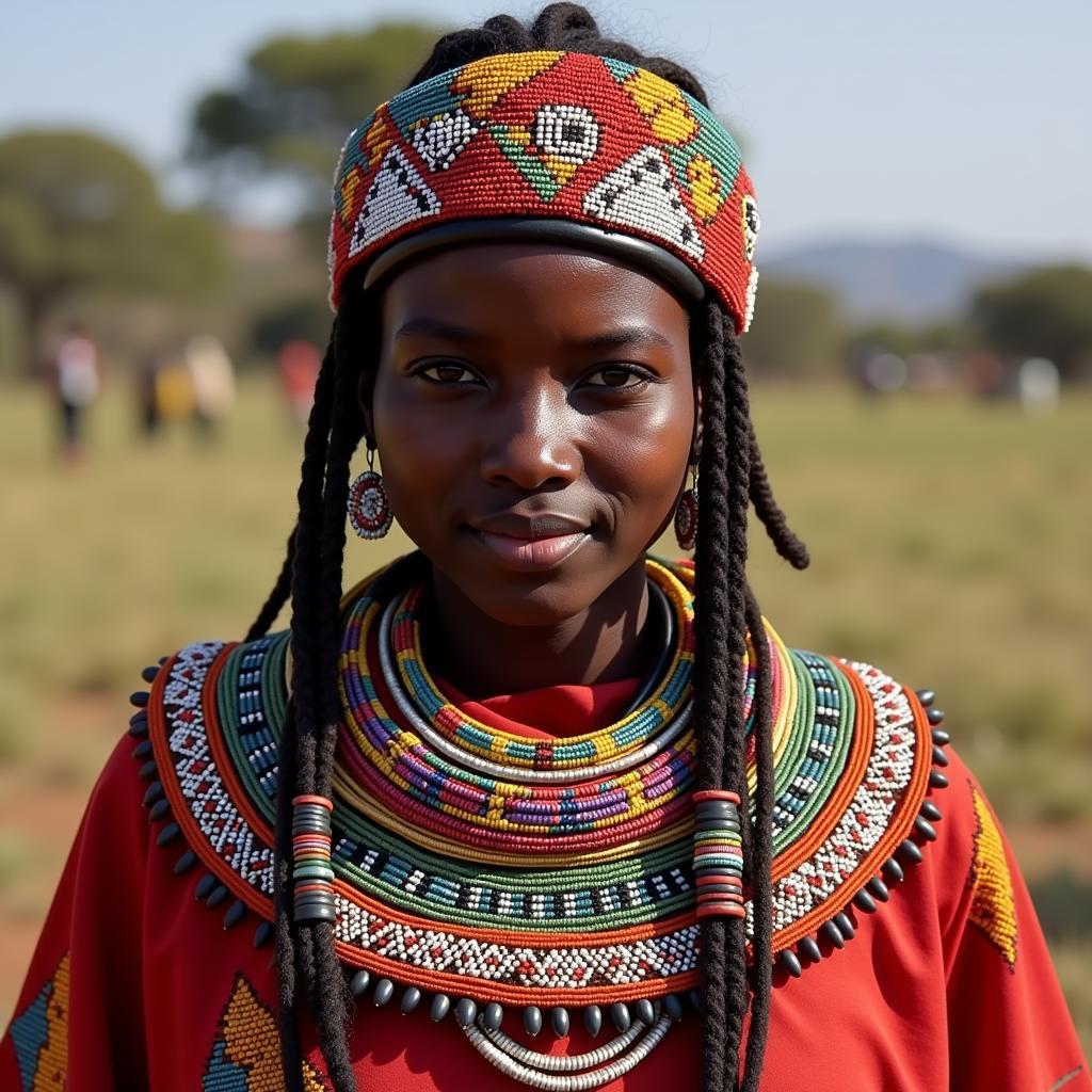 East African Maasai Warrior