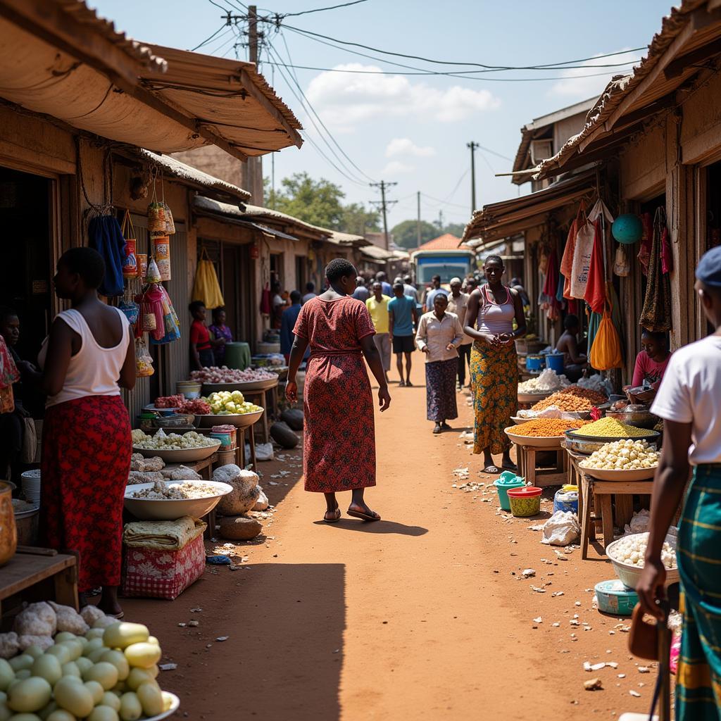 Vendors in an East African Market