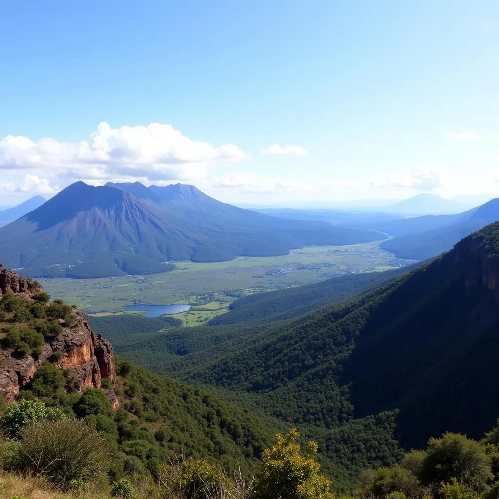 East African Rift Volcanic Landscape