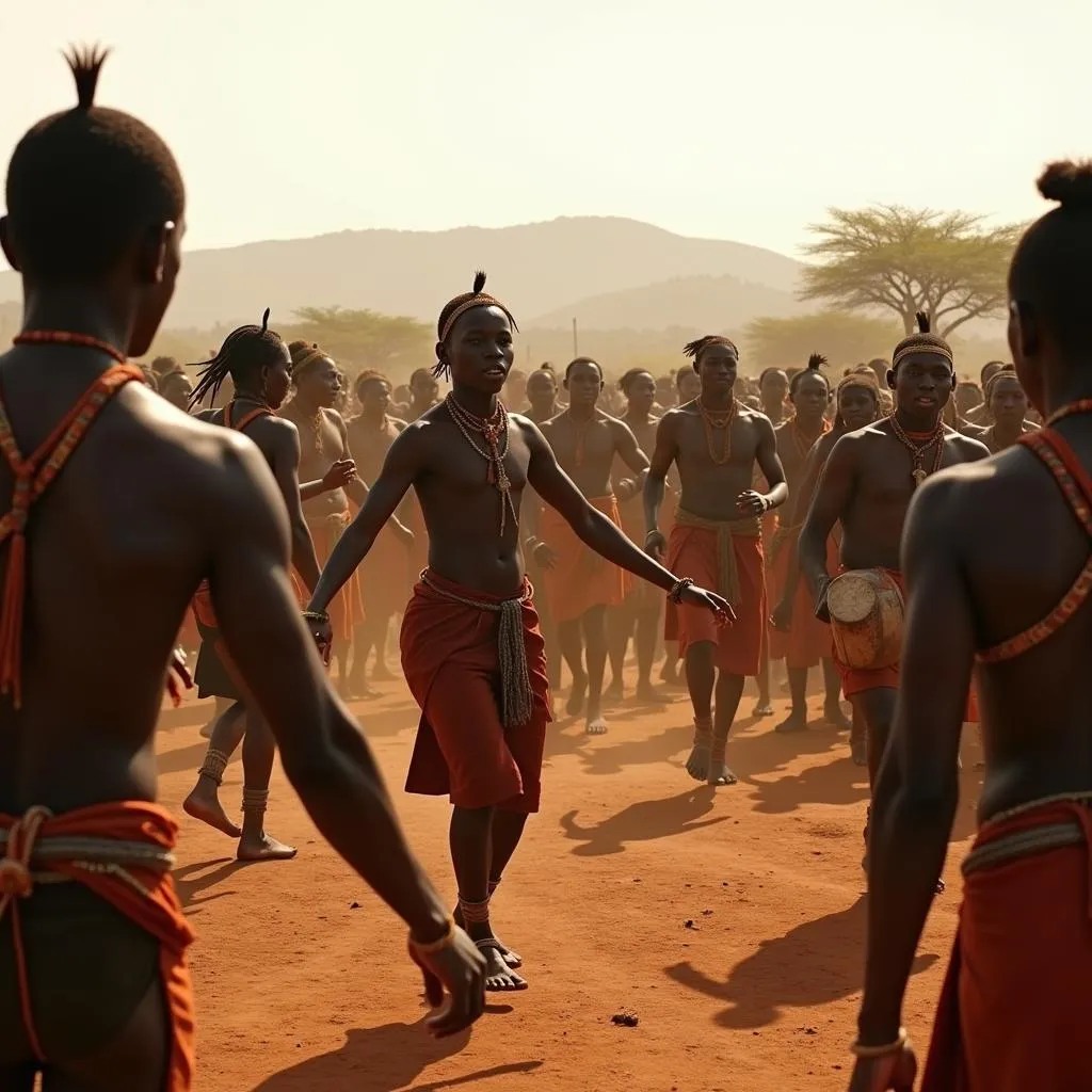 East African Tribal Dance Ceremony