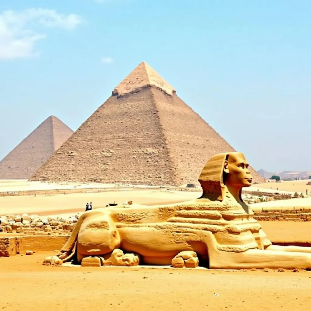 Pyramids of Giza and the Sphinx