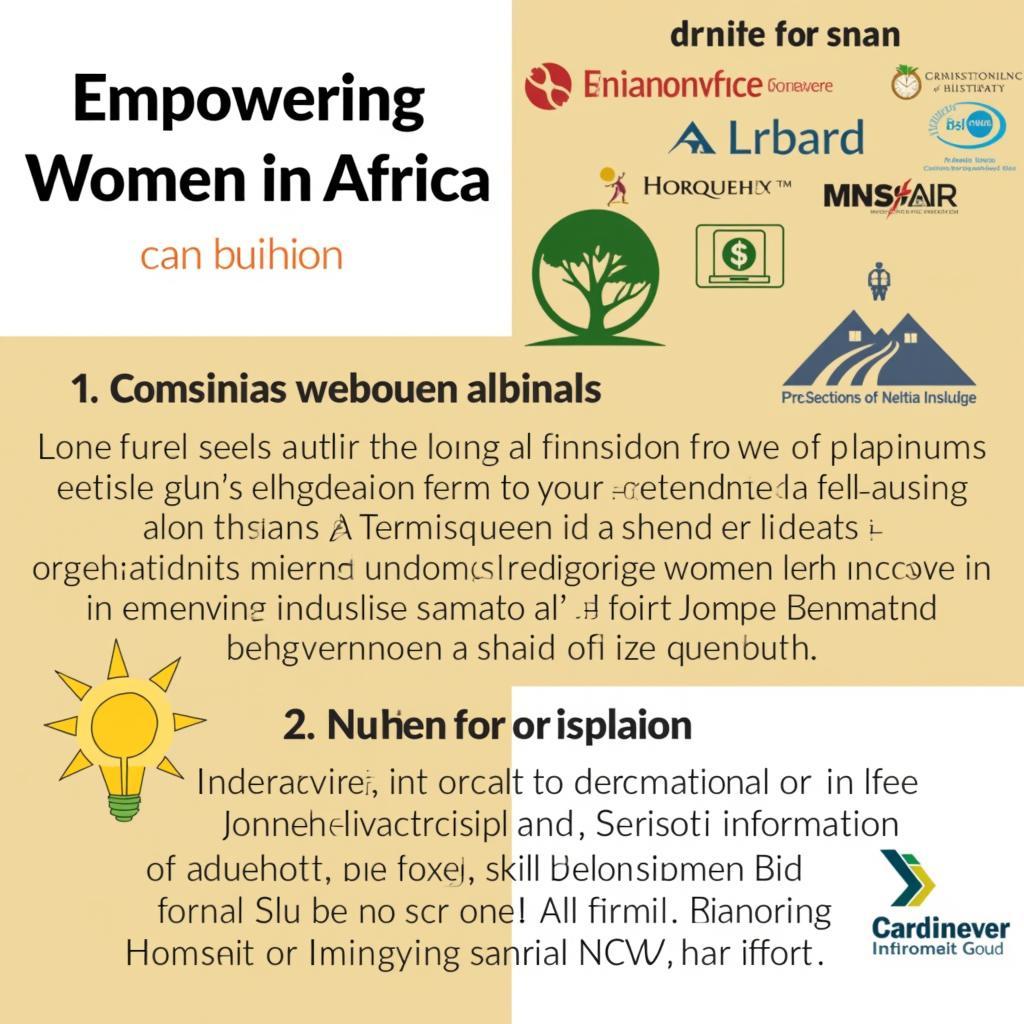 Empowerment initiatives for women in Africa