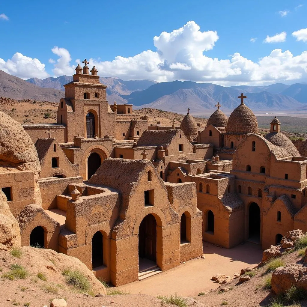 The ancient rock-hewn churches of Lalibela, Ethiopia, a UNESCO World Heritage Site.