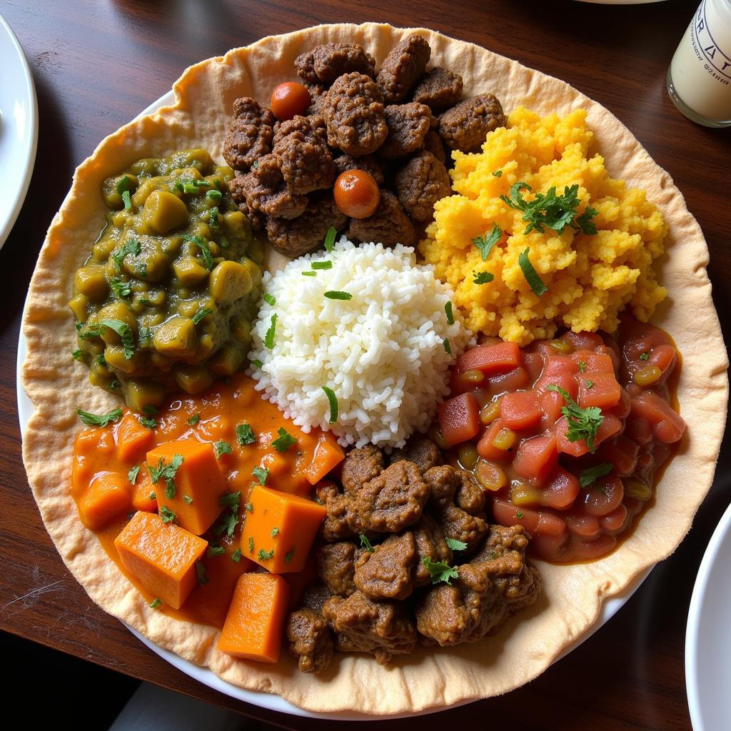 Ethiopian Vegetarian Platter