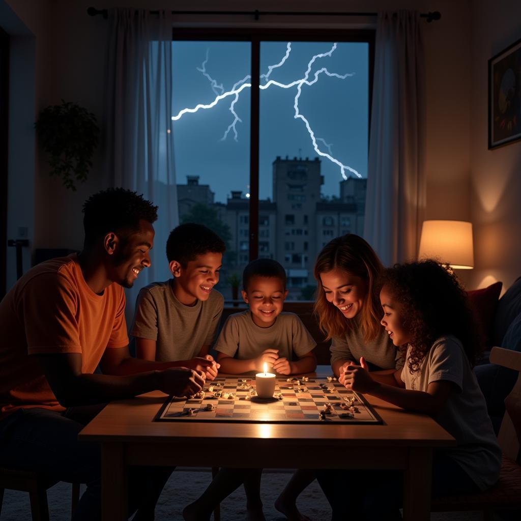 Family Safety During Thunderstorm