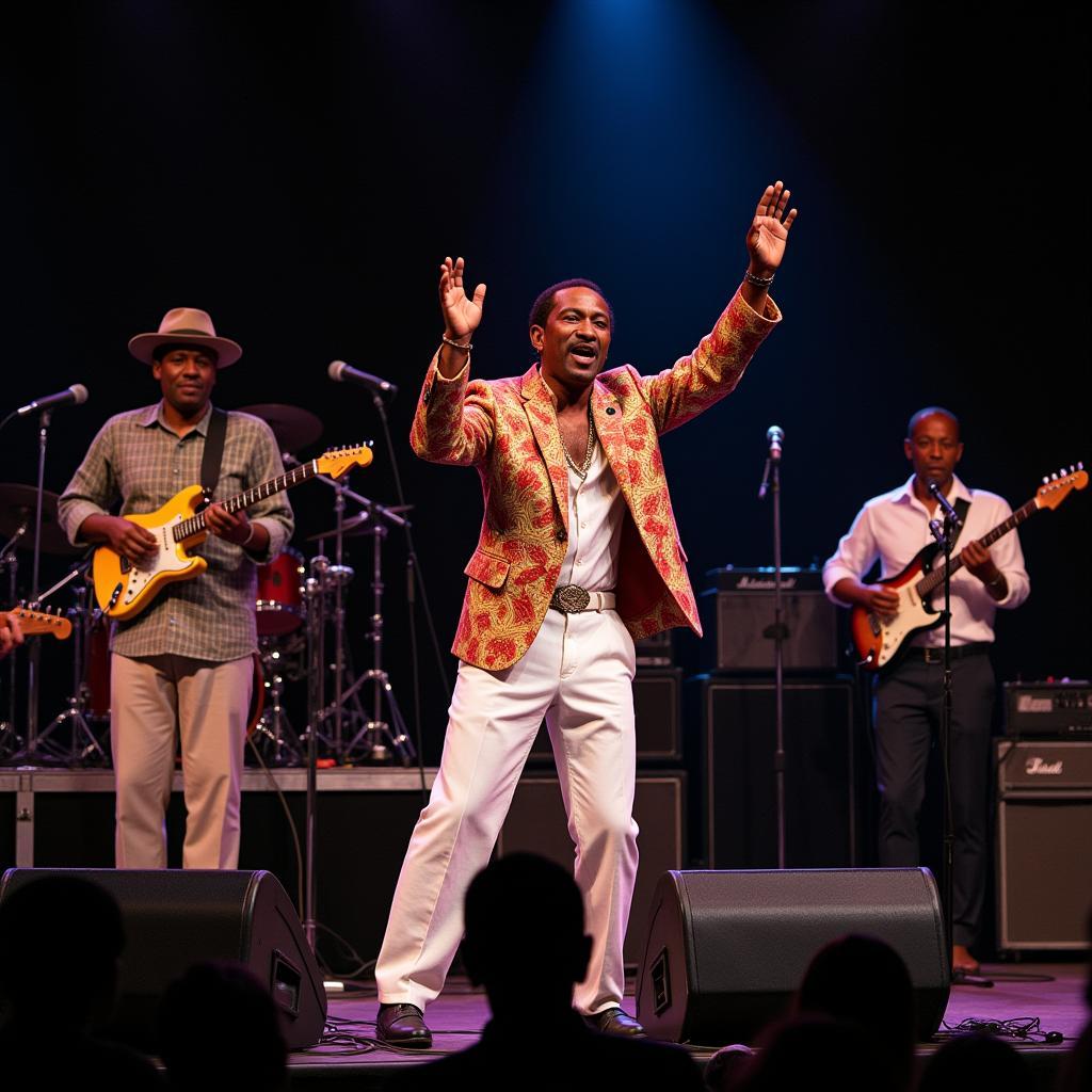 Fela Kuti Performing Afrobeat