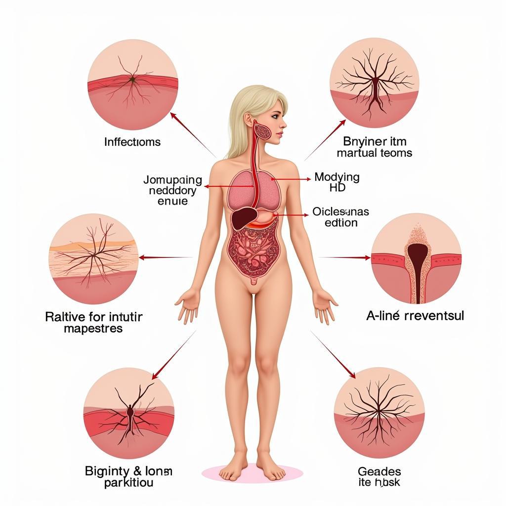 medical illustration of fgc complications