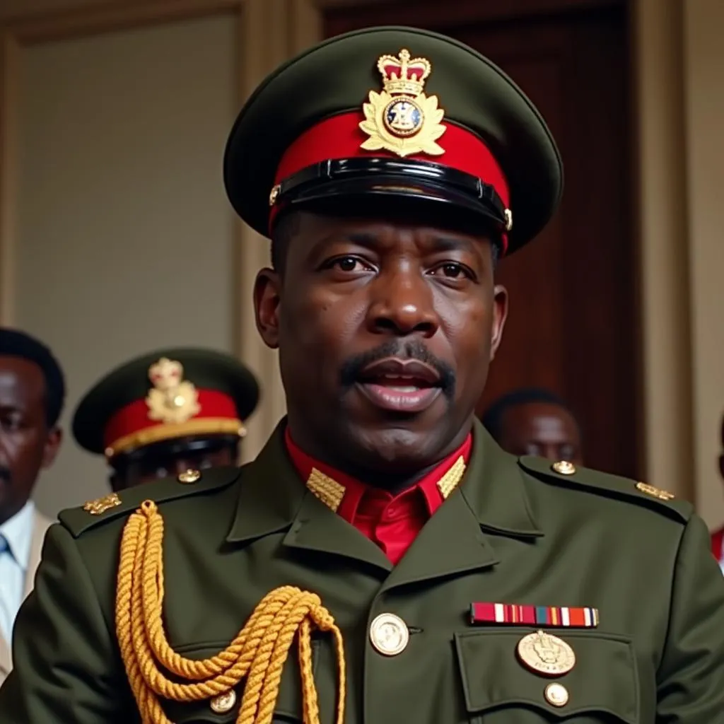 Forest Whitaker as Idi Amin in The Last King of Scotland