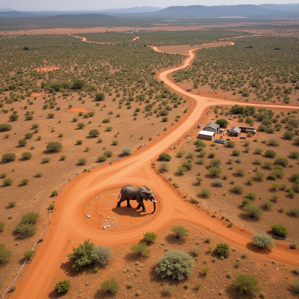 Fragmented Elephant Habitat