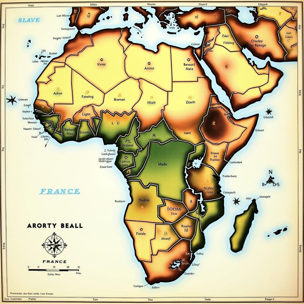 Map of French Colonial Africa