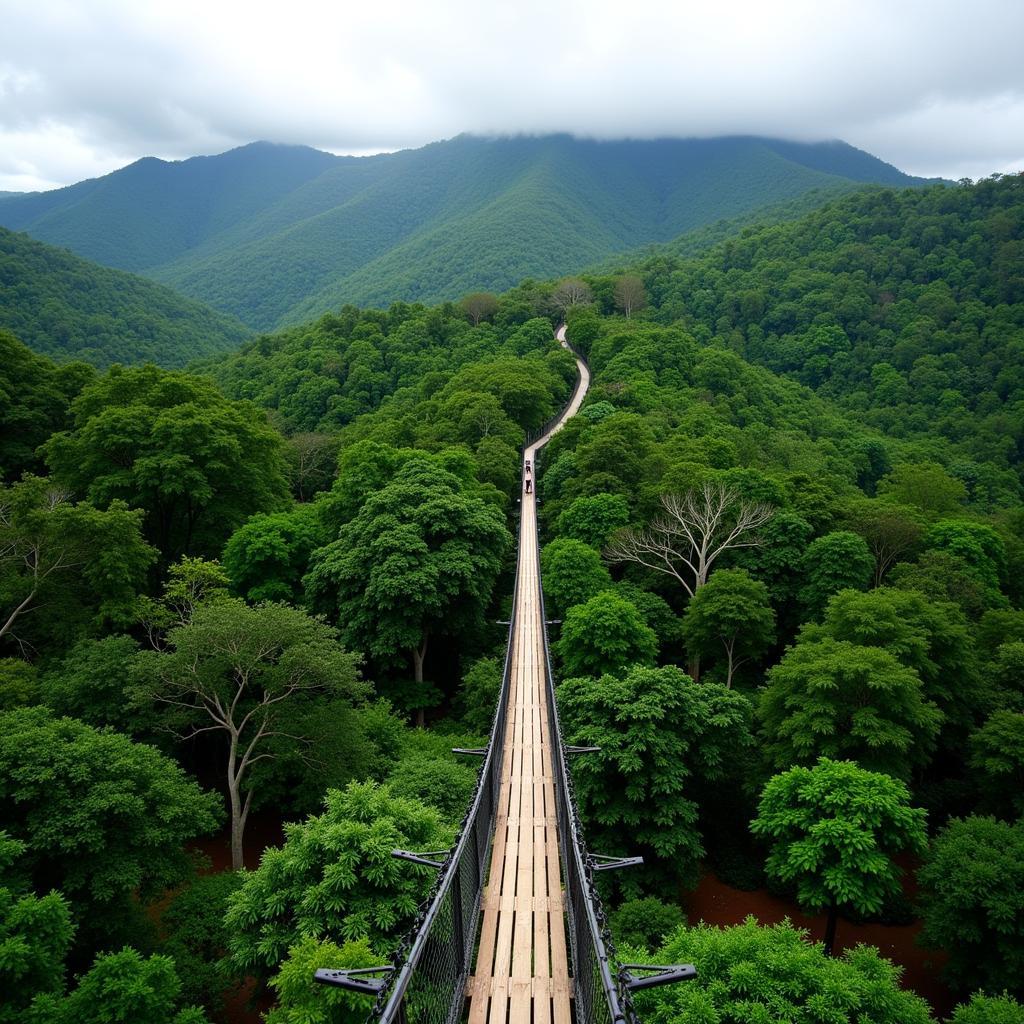 Ghana Kakum National Park Canopy Walkway