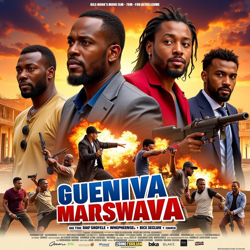 A Ghanaian action film poster