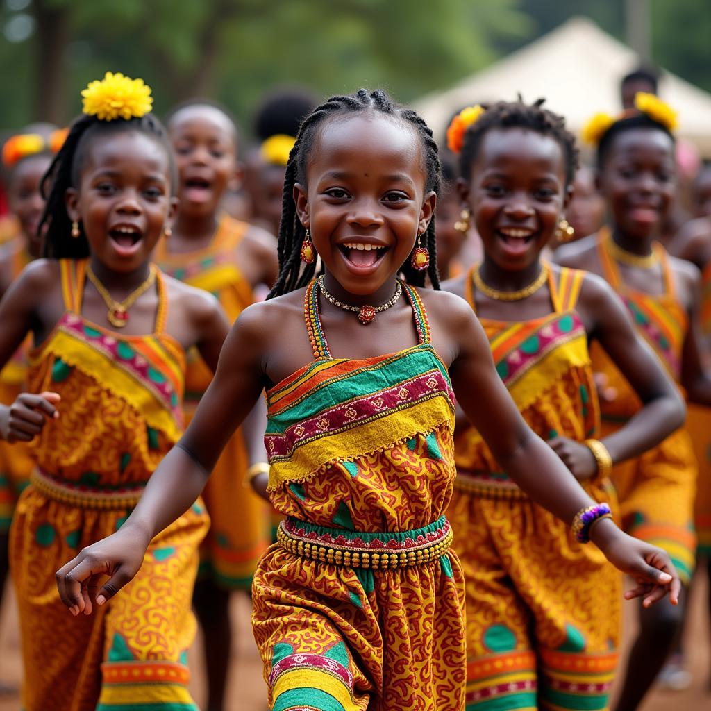 Ghanaian Adowa Dancers