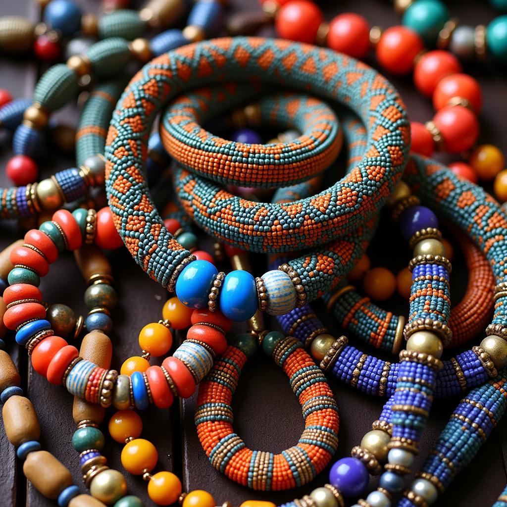 Intricate Ghanaian Beadwork