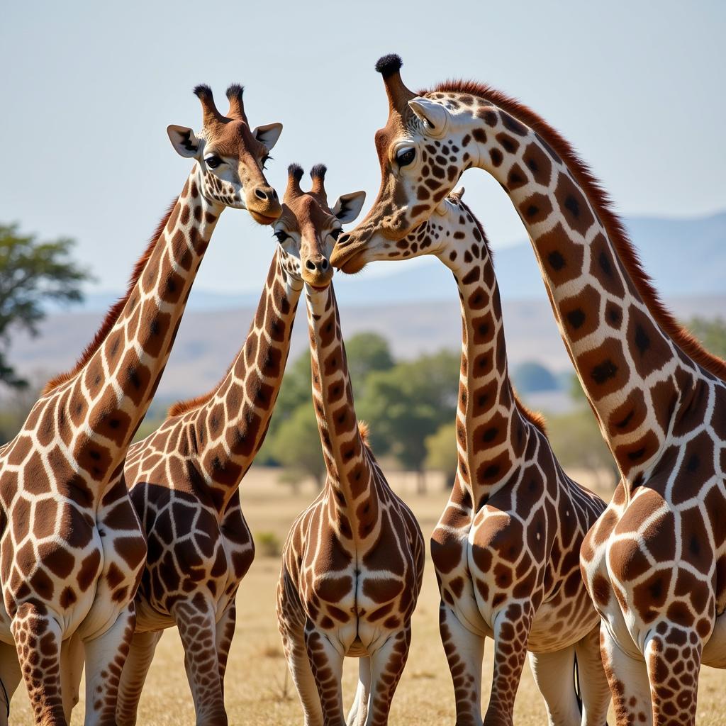 Giraffe Social Interaction