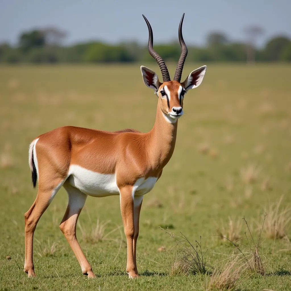 Grant's Gazelle: Large Antelope with Long, Curved Horns