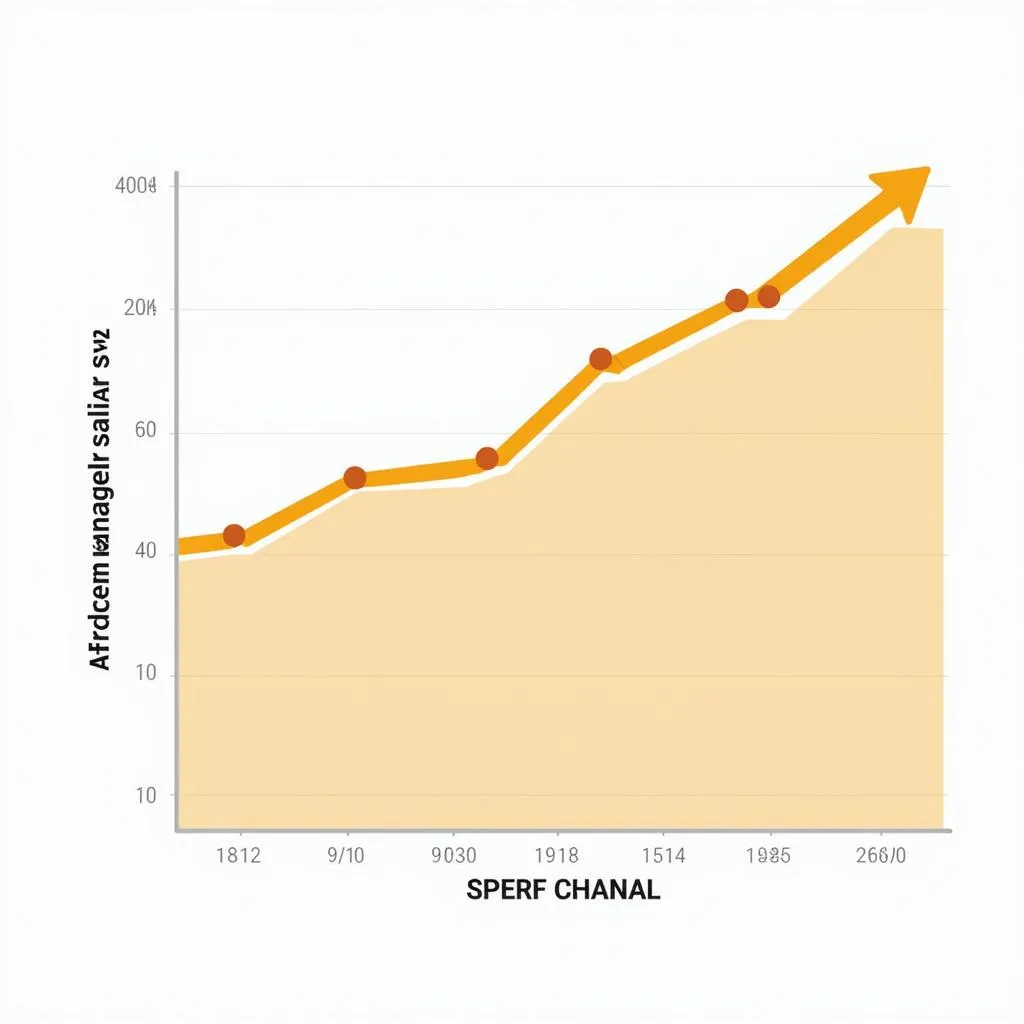 Graph showing growth of African manager salaries