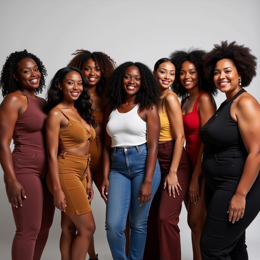 Diverse Group of Plus Size Models