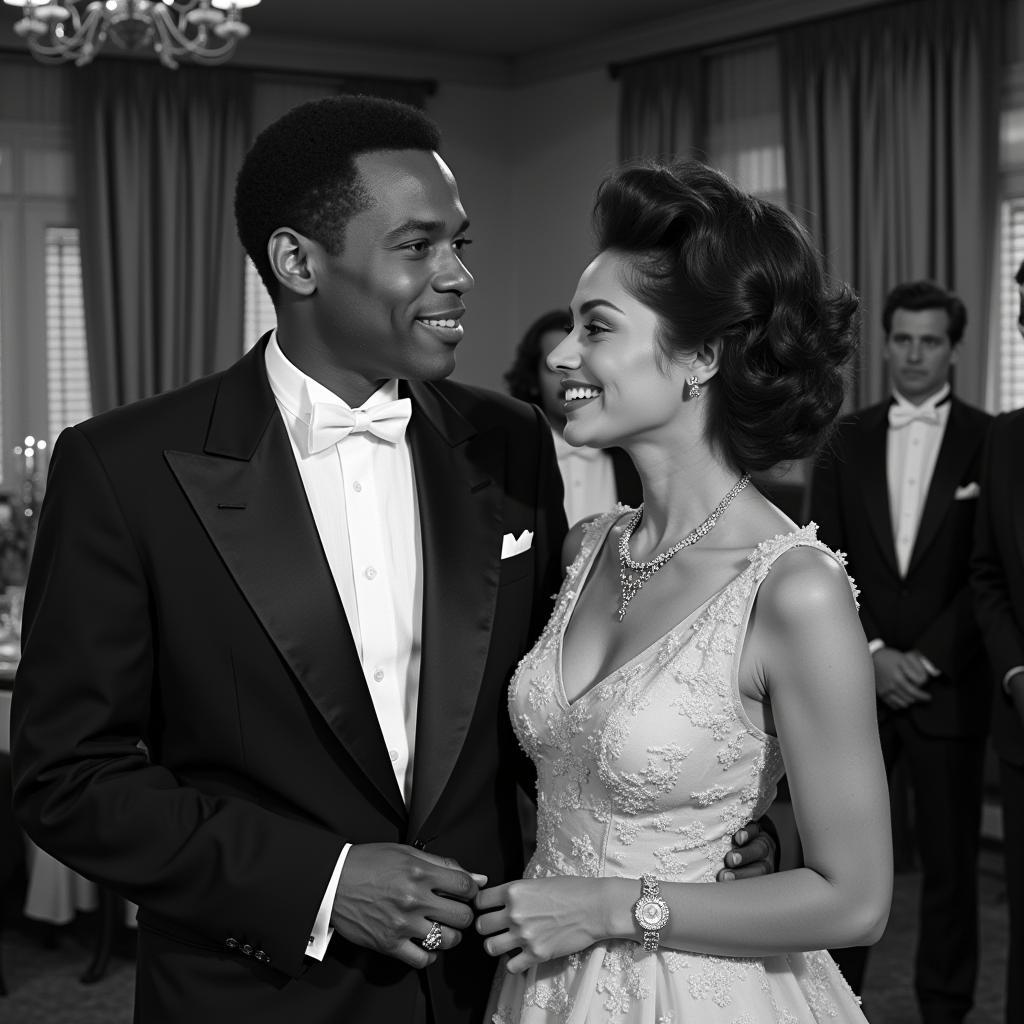 Sidney Poitier and Katharine Houghton in Guess Who's Coming to Dinner (1967)