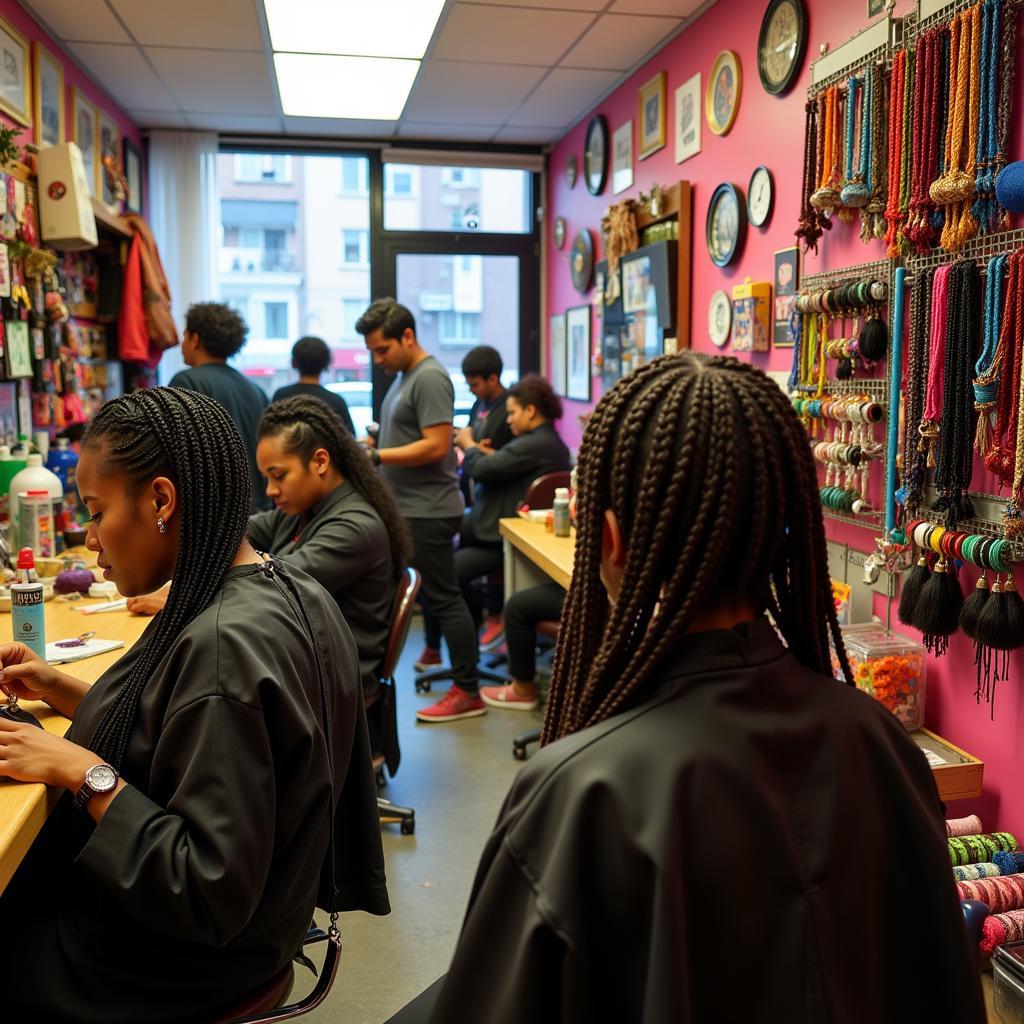 Harlem Hair Braiding Salon Interior