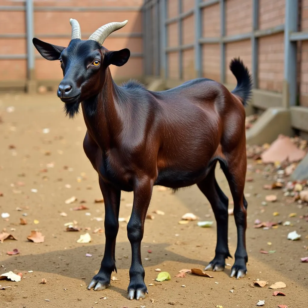 Healthy African Boar Goat on a Farm