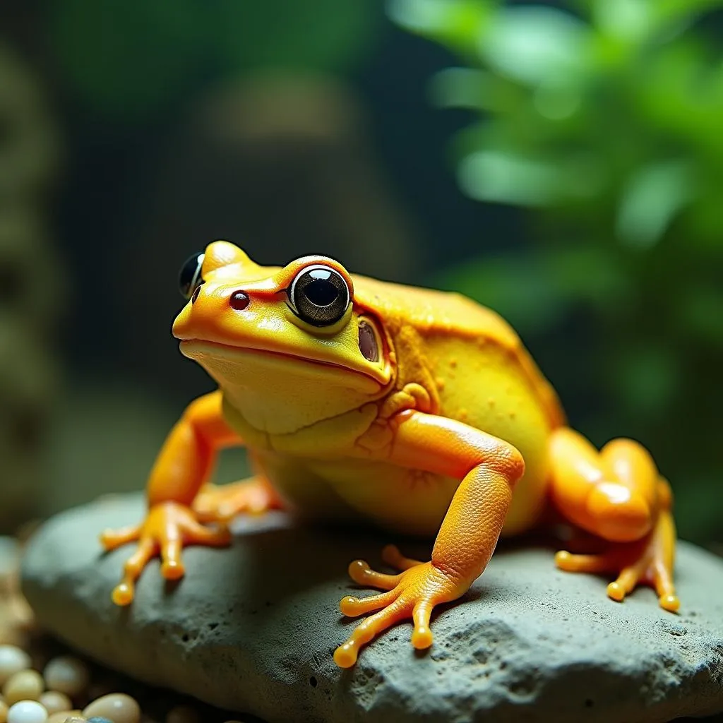 Healthy African Clawed Frog in a Tank