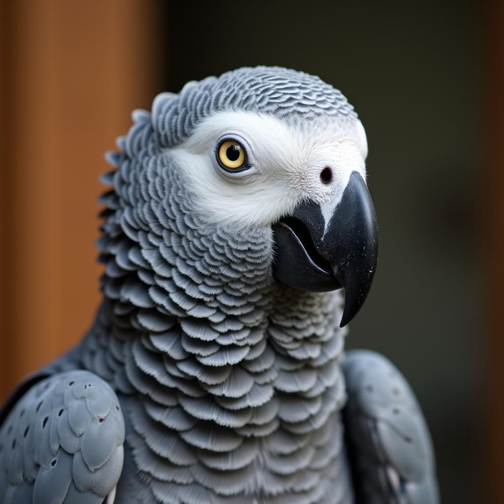 Healthy African Grey Parrot Characteristics