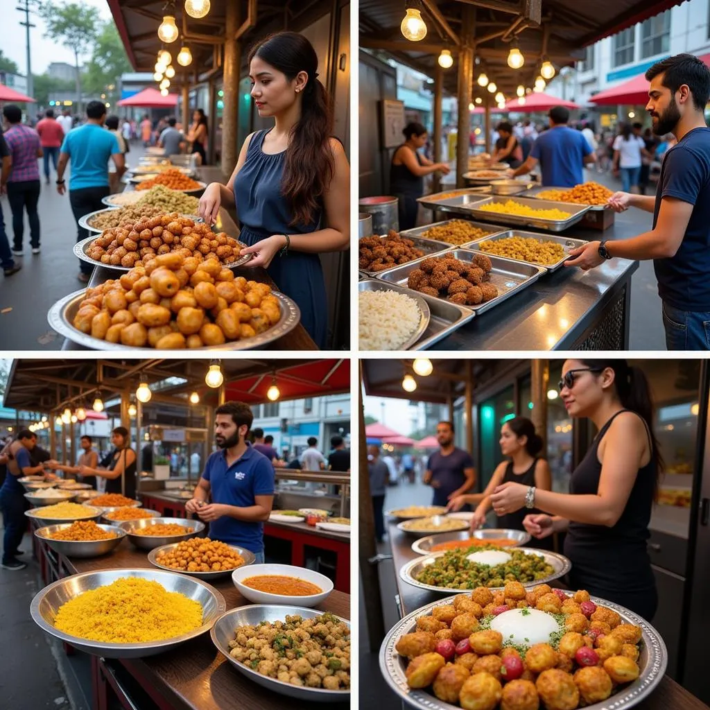 Hennur Cross Street Food Scene