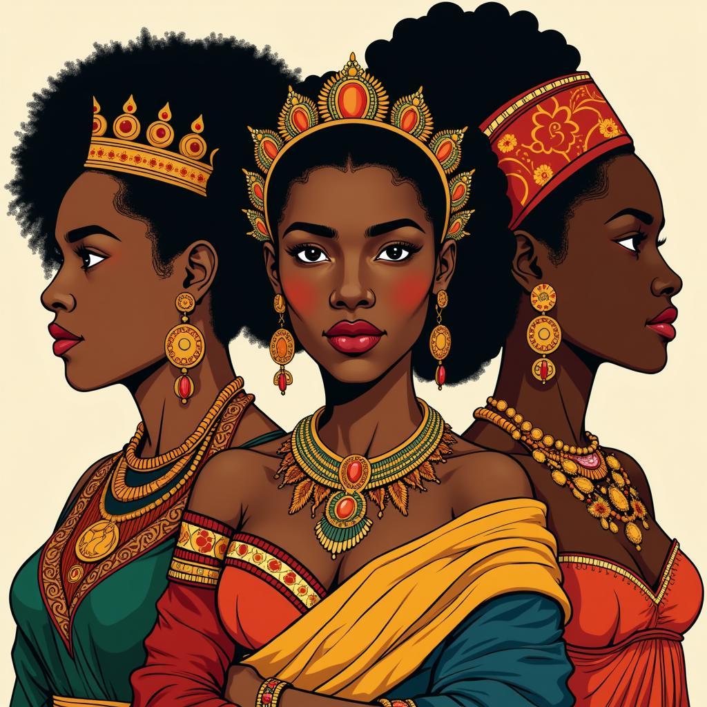 Historical Depiction of African Queens