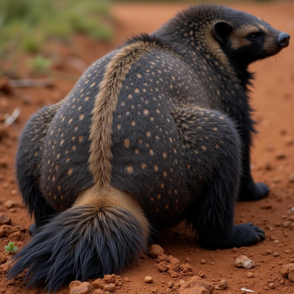 Honey badger with thick skin