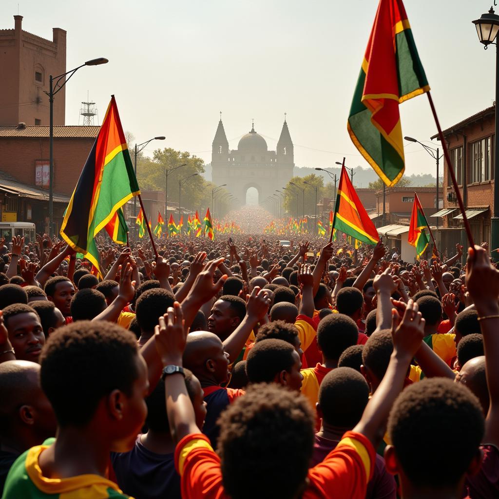 Independence Celebrations in an African Nation