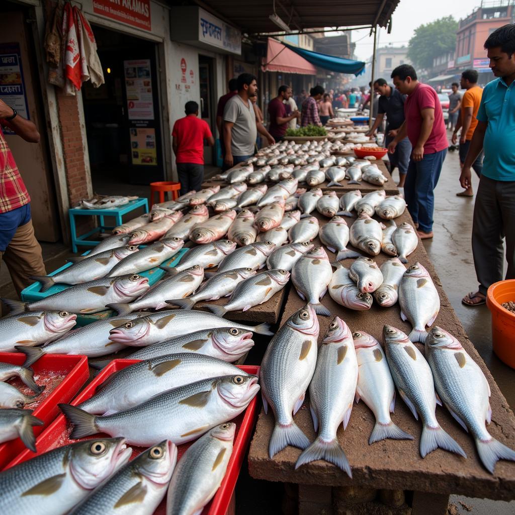 Traditional Indian Fish Market