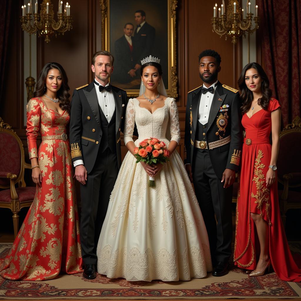 Portrait of an Interracial Royal Family