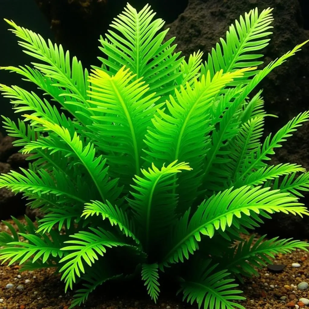 Java Fern Plant in African Aquarium