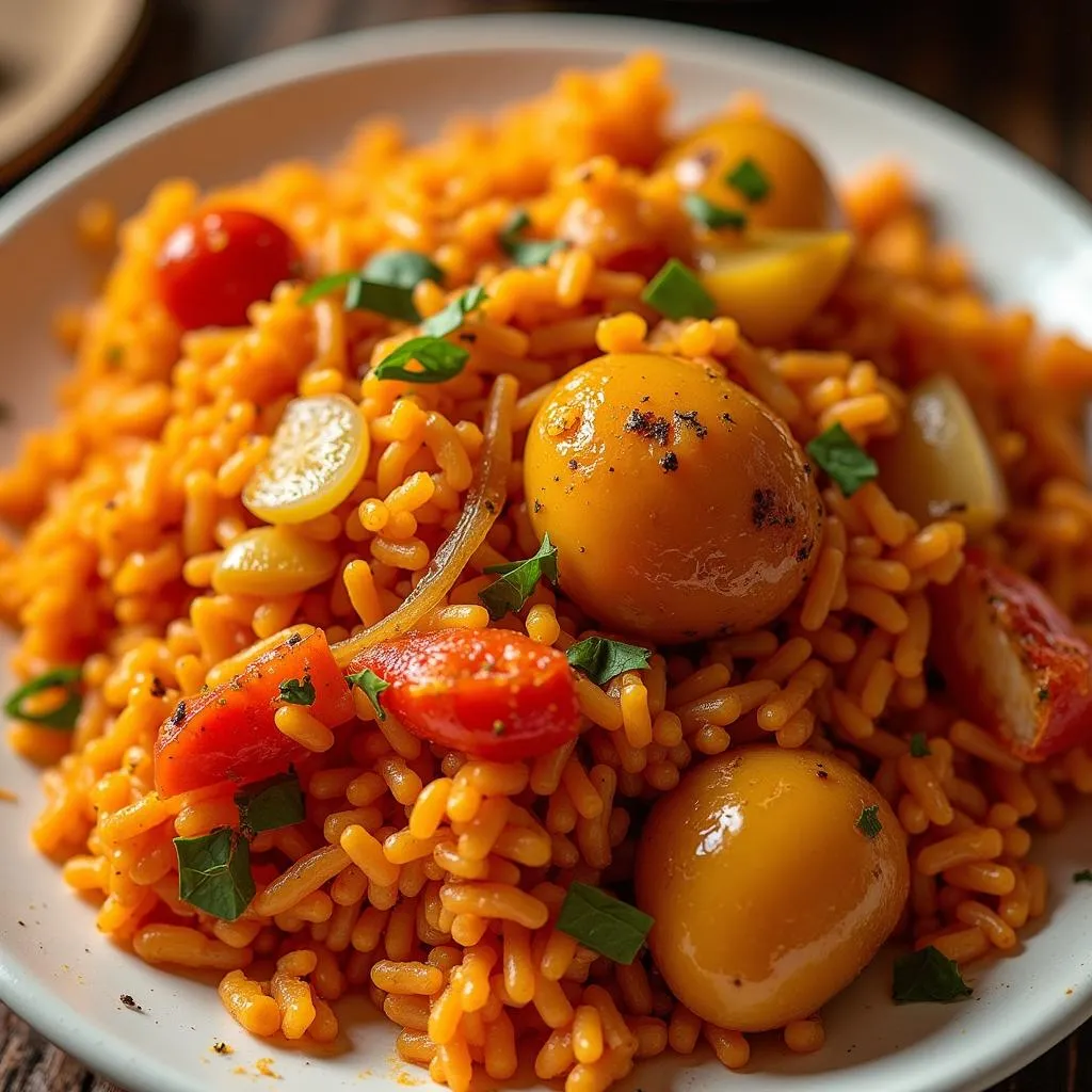 Jollof Rice, a Popular West African Dish