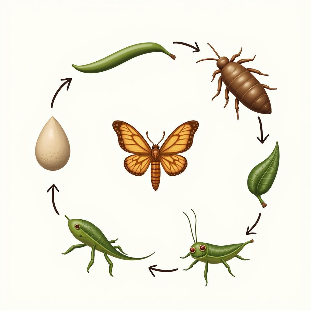 The life cycle of a jumping bean moth