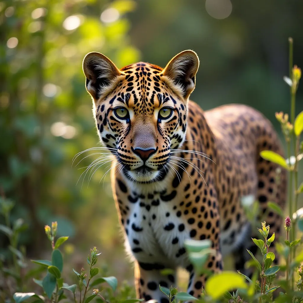 Leopard in the African Bush