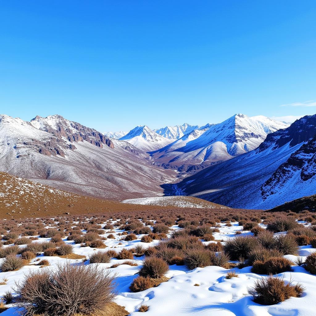 Lesotho Mountains in Winter: A Stunning Landscape