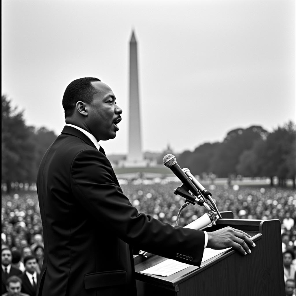 Martin Luther King Jr. Delivering His "I Have a Dream" Speech