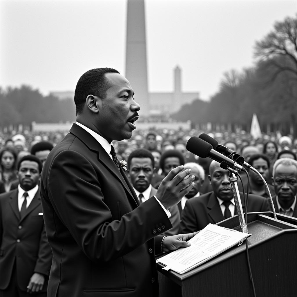 Martin Luther King Jr. Leading the March on Washington